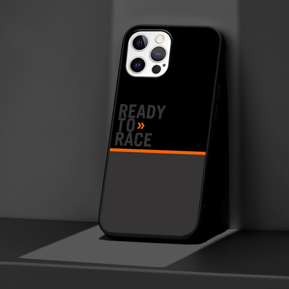 Custodia Ready To Race per iPhone 14 13 11 12 Pro Max XR 7 8 + X 6 6S Plus XS SE 2020 Coque Nera Morbida Cover per Telefono Silicone Funda