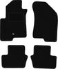 Black Velour Floor Mats For: Jeep Compass MK49 SUV (2007-2017)