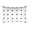 Classic Fashion Black and White Striped Geometric Rectangle Embrace Pillowcase Sofa Living Room Home Decor Cushion Cover