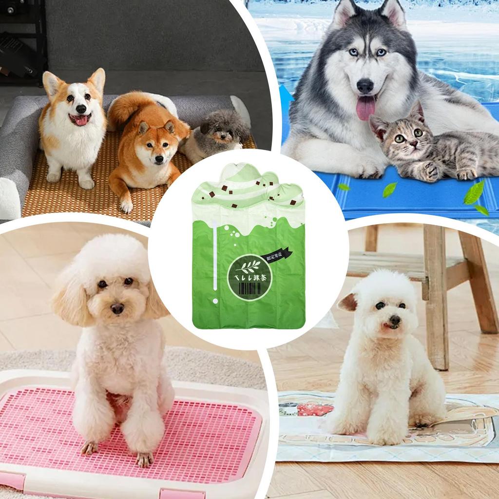 Pet Cooling Mat Pet Puppy Cooler Gel Mat Small To Large Animals Sleeping Bed Waterproof For Hot Days Sofa Car Seat RV Floor