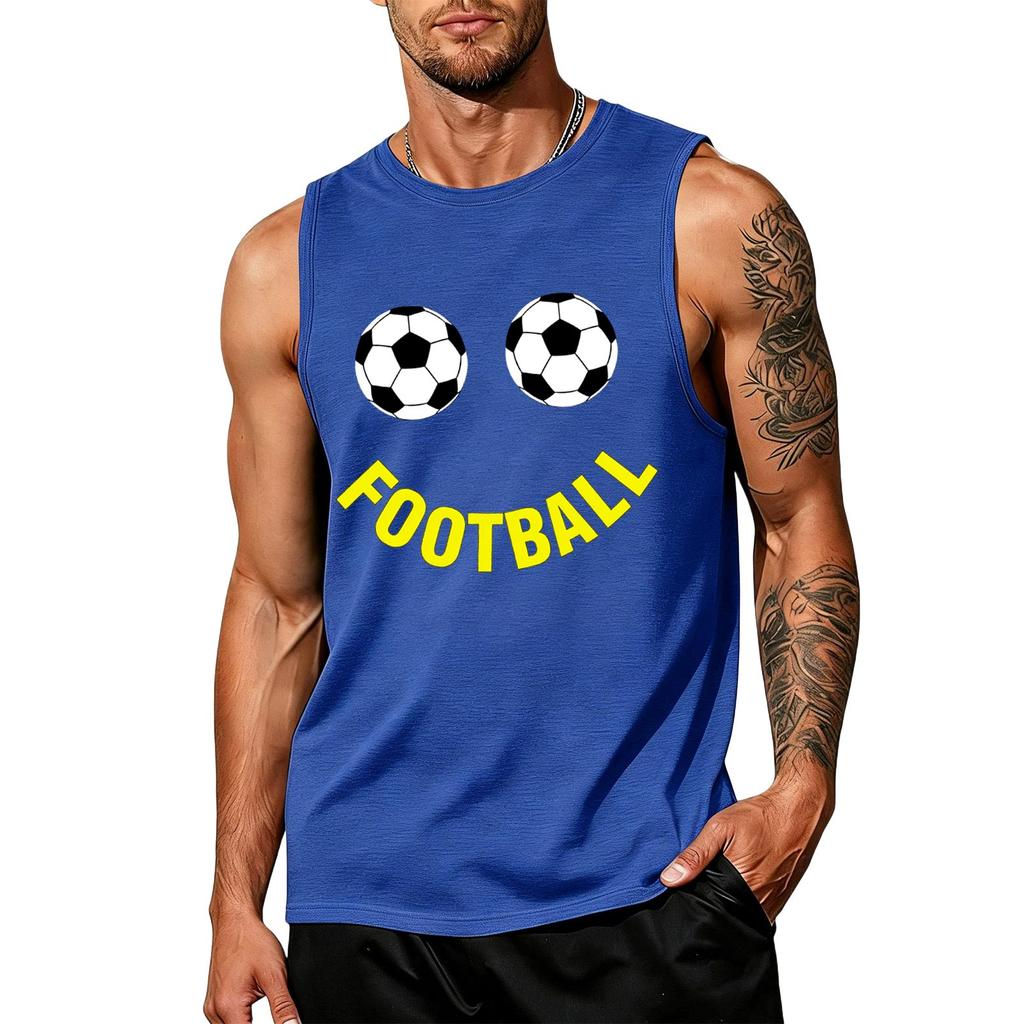Men's Soccer Fan Sleeveless Tank Top for Day