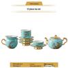 Yongfengyuan West Lake Blue 12-Piece Ceramic Tea Set