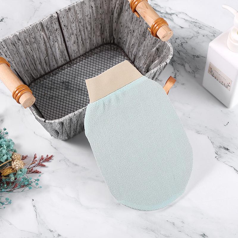 Multi-Color Double-Sided Exfoliating Bath Towel & Back Scrubber Glove