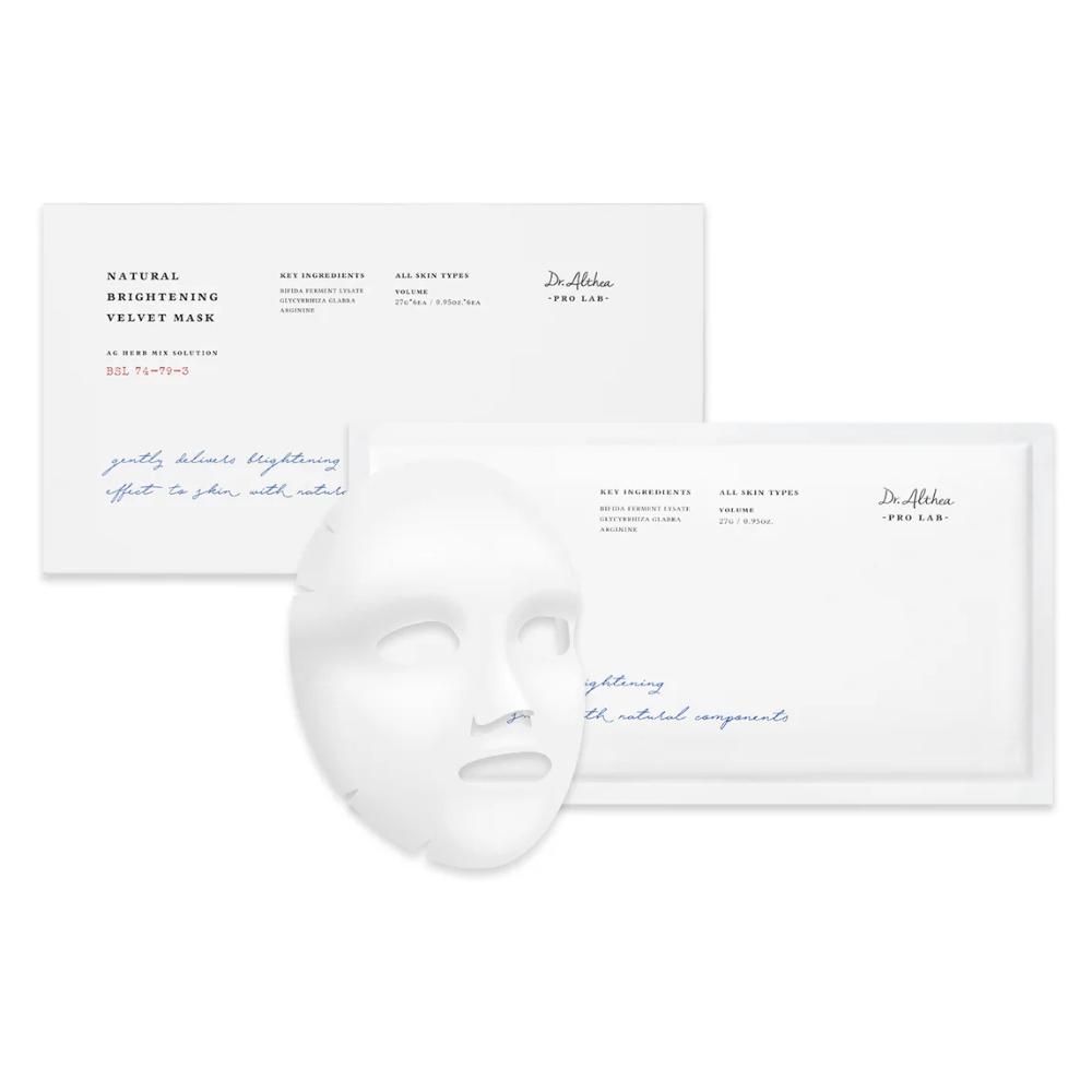 

Dr.Althea Natural Brightening Velvet Mask, 27 gx 6 - set of brightening sheet masks