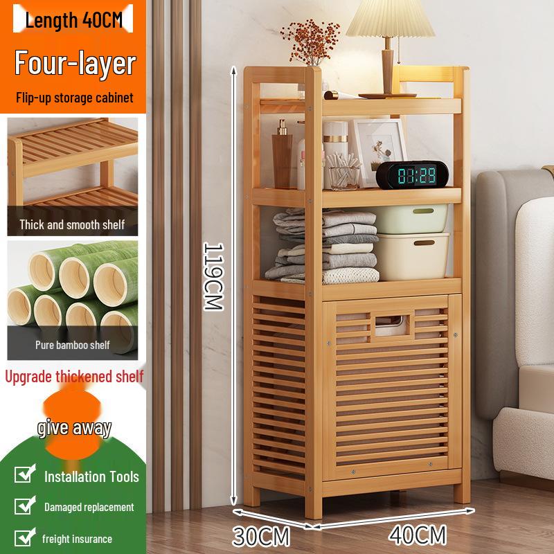 Multi-Layer Floor Storage Rack for Clothes and Bathroom Essentials