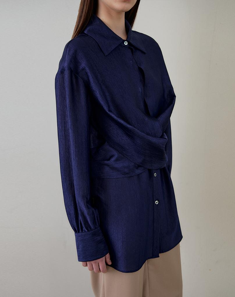 GIEMAR X Blouse Navy