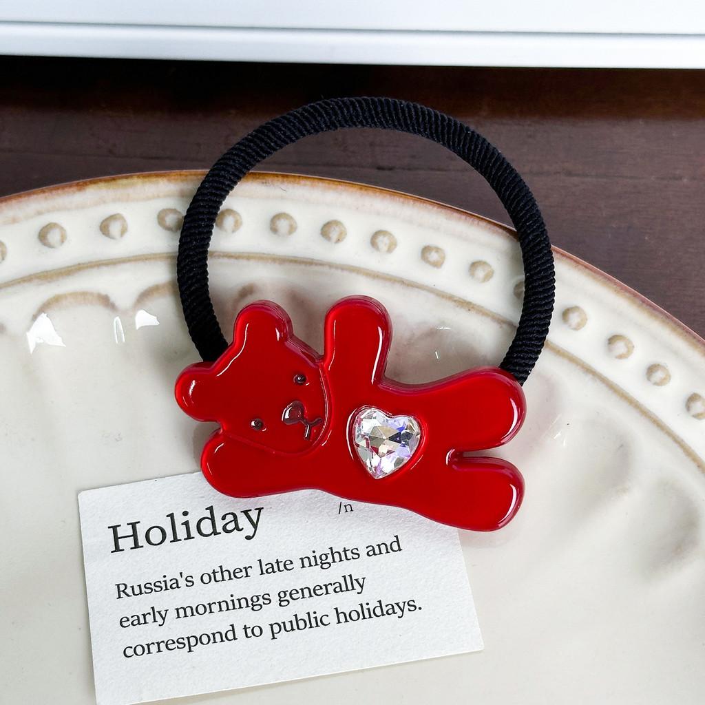 Hair Bear Fashionable Clips And Elastic Hair Ties Adorable Acetate Accessories