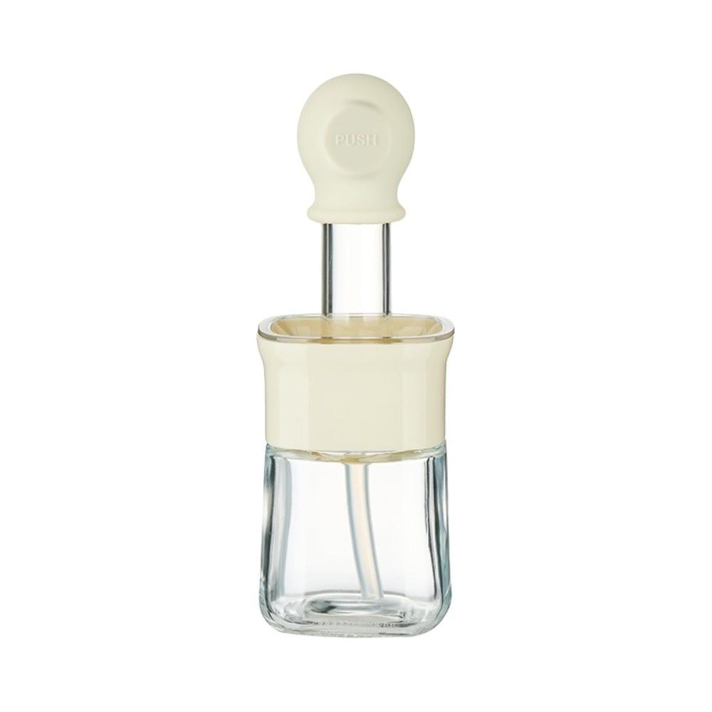 230ml Oil Bottle Silicone Basting Brush Oil Pot Dust-proof 2 in 1 Oil Dispenser Brush Kitchen