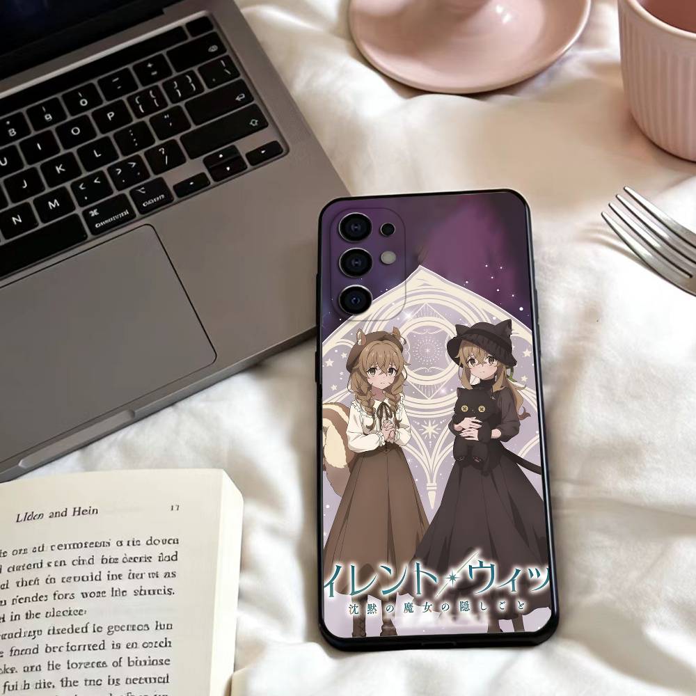 

s-Silent Witch Monica Phone Case For Samsung S25,24,23,22,30,21,10,9,Ultra,Plus,Lite,FE,4,5 G Soft Black Case Samsung S24Plus