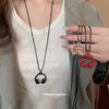 Dripping Earphones, Pendants, Necklaces, Versatile Design, Niche Neck, Sweater Chains, Simple and High-end Fashion Jewelry Women