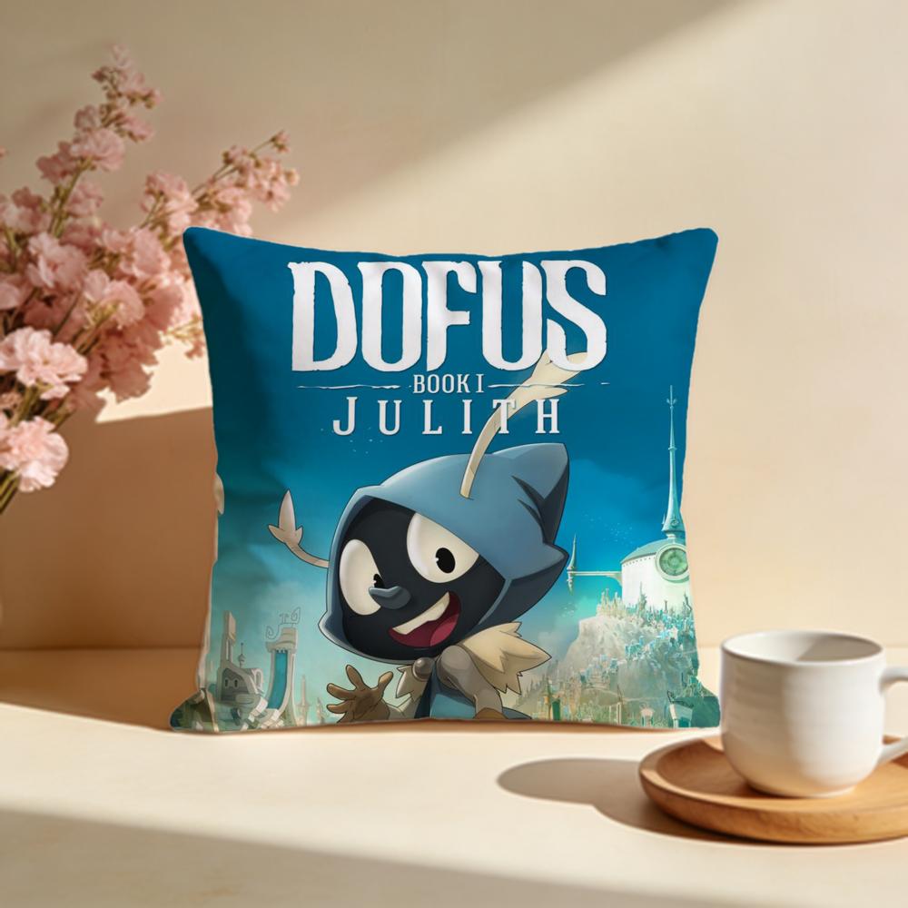 Popular DDofusiou Cushion Cover Stylish Washable Pillow Cover Ideal for Couch Bedroom Car Decoration