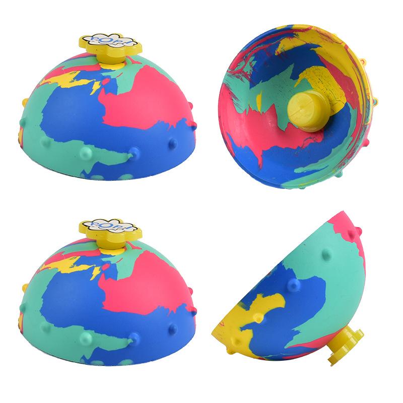 Bounce Bowls Ball Fidget Toy Decompression Spinning Stress Relief Pop Up Toy Outdoor Game Sports Fingertip Toy for Boys Girls