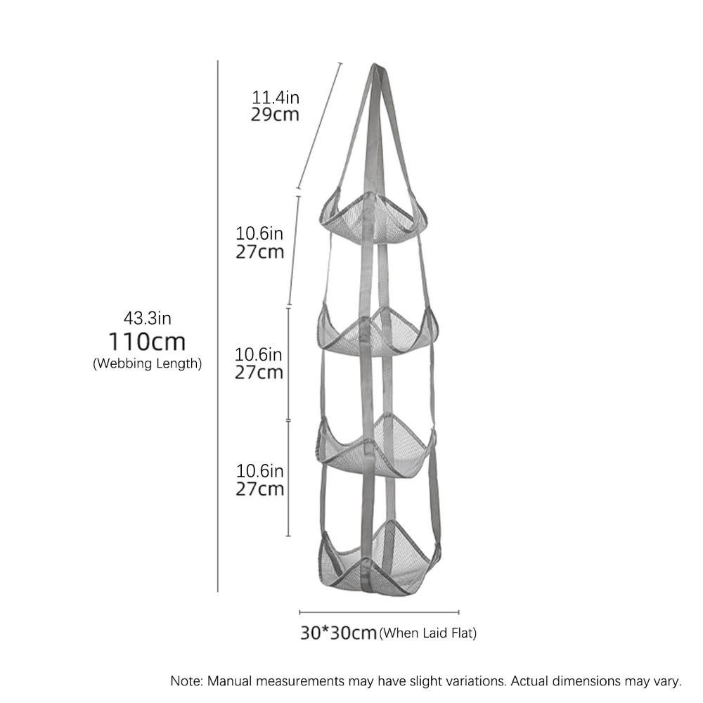 Mesh Ball Storage Bag Wall Mounted Multiple Pockets Wall Mounted Organizer Space Save Hanging Design Hanging Storage Bag