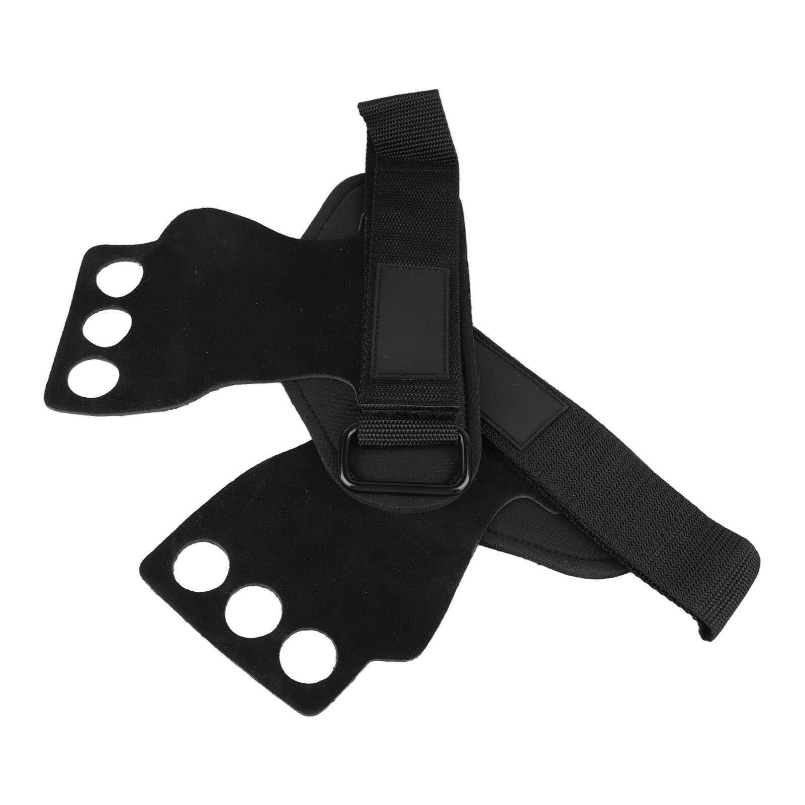 

Перчатки с тремя пальцами, прочные перчатки из коровьей кожи для мужчин и женщин, для занятий спортом на открытом воздухе, для ежедневных тренировок, черные, M