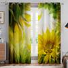 Sunflower Vintage Floral Print Print Printcurtains, Pastoral Stylecurtains, Bedroom Space, Living Space, Homestay, Ornamental, Can Be Customize