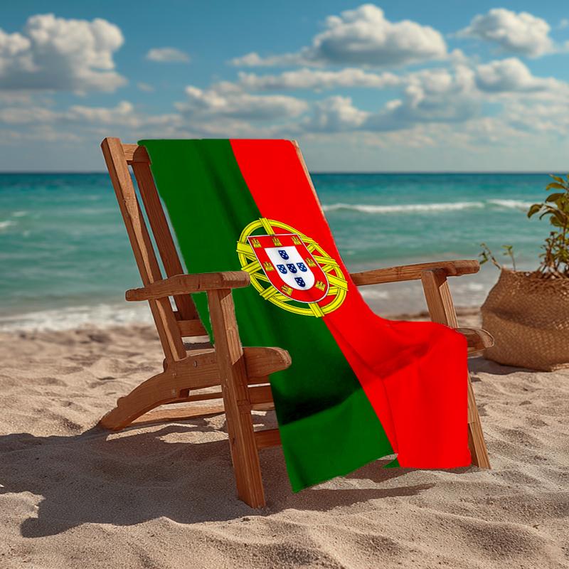 Portugal flag Fashion Beach Towel: Ideal for Summer Adventures Soft, absorbent and quick drying suitable for swimming and bathing