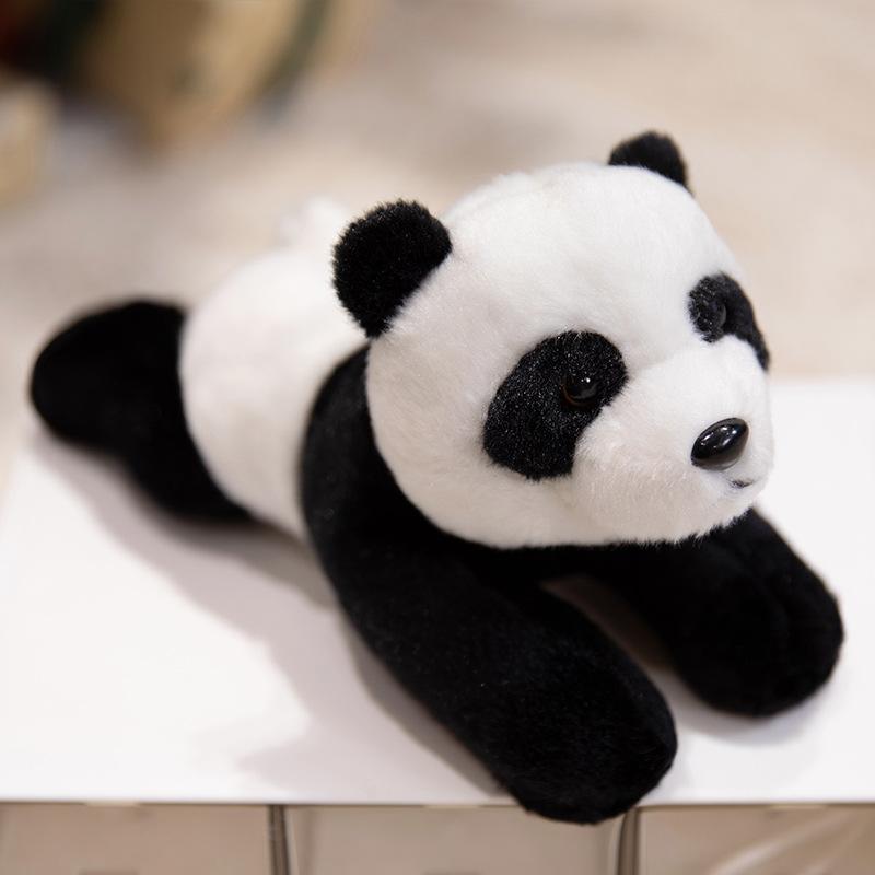 Party Style Forest Animal Doll Tiger Panda Fox Plush Toy Simulated Animal Doll Zoo Gift