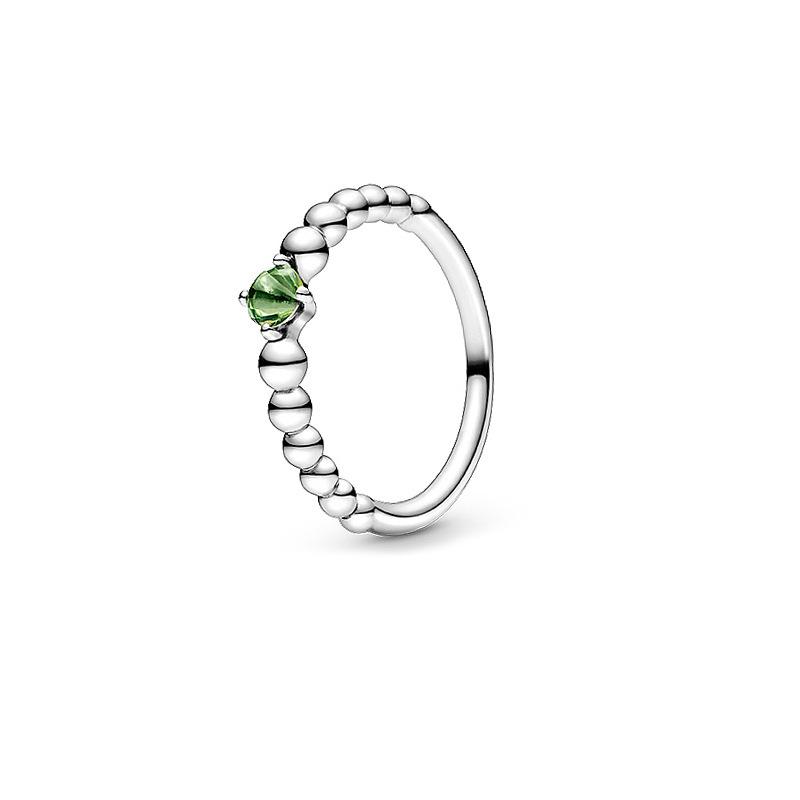 December Layered Colorful Rings Zircon DIY Minimalist Accessories Chinese Style Design