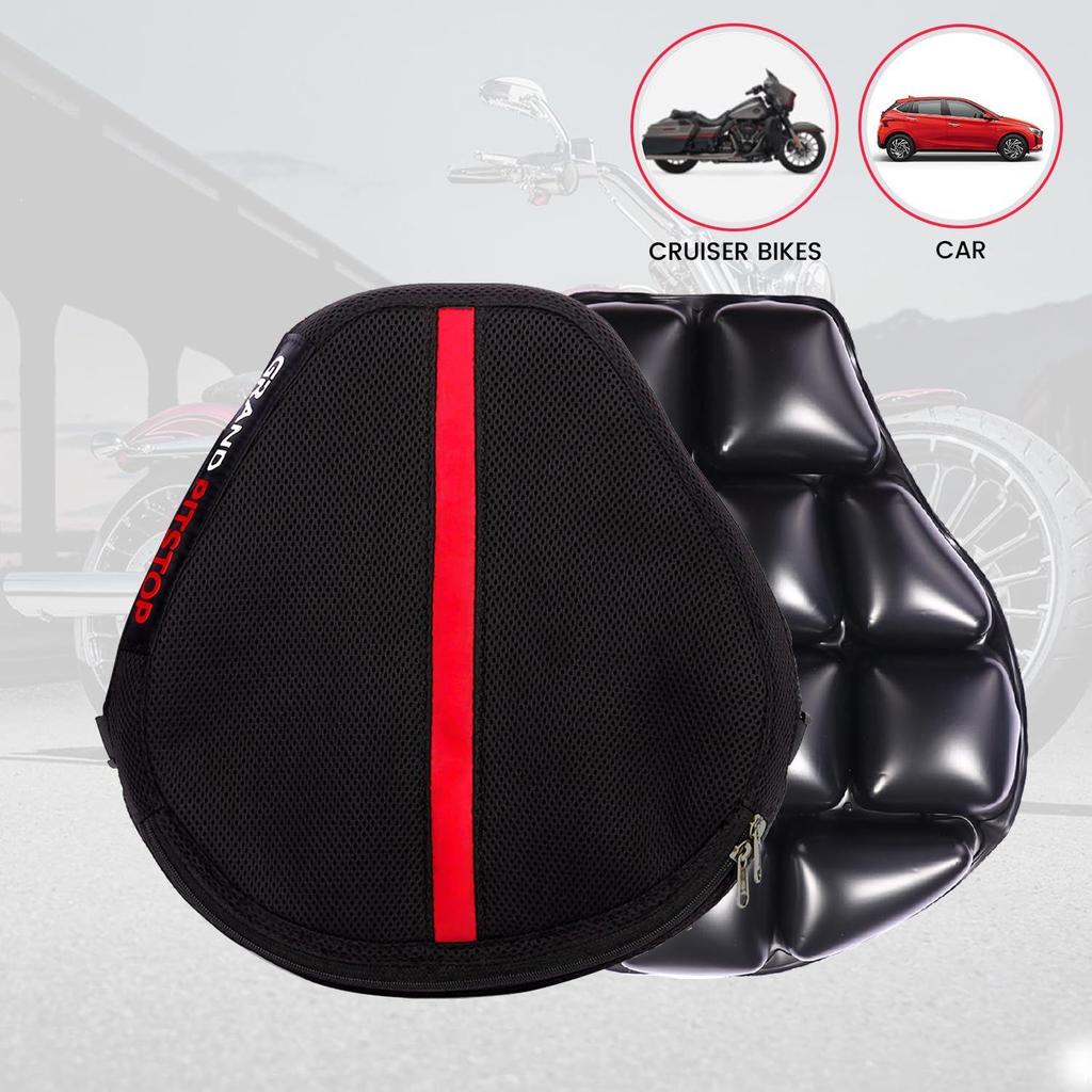 Inflatable Air Seat Cushion | Breathable Mesh | Non-Slip Bottom | Multipurpose Cushion for Bike, Office, Car, Medical & Home Use