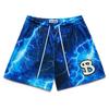 American-Style Trendy Brand Bktsqd Ghost-Style Shorts for Men, Sports Casual Mesh Quick-Dry Four-Point Cycling Basketball Shorts