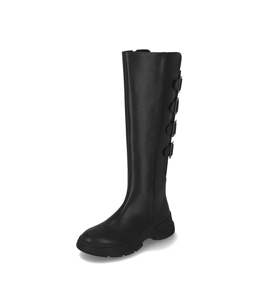Elcanto Mazz Women'S Buckle Band Casual Long Boots 5Cm Lcwl34M44V