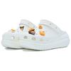Crocs Crush Clog Pastry Party EVA Exquisite Cute Crush Art Realm Puff Shoes Unisex White