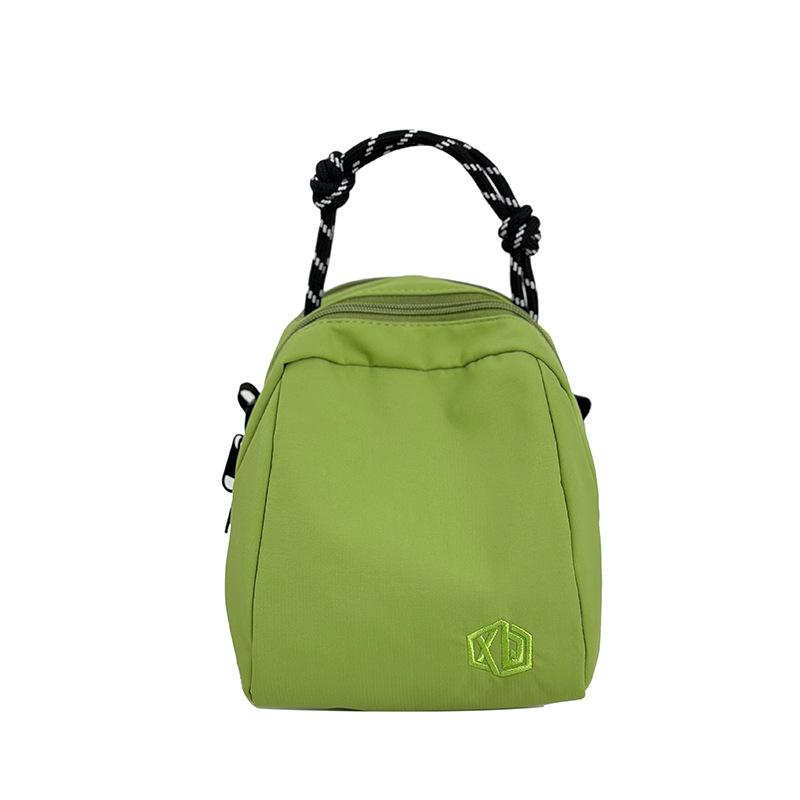 

Маленький рюкзак женский легкий в иностранном стиле нишевая сумка на плечо новая мода сумка-ракушка для мобильного телефона повседневная простая сумка-мессенджер женская Without pendant зелёный