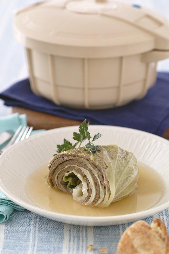 Meyer Mikrowellen-Schnellkochtopf Einfaches Rezept Althergebracht 2,3L (beige) [Mit von Meyer betreutem Heft] MPC-2.3BE