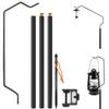 Suporte de Lanterna CHENGMAY, Poste de Lanterna, Modo Inclinado para Frente, Poste Extra Espesso de 1,5mm, Resistente, Tipo Solo, Mesa, 2 Vias, Leve, Compacto, Autoportante