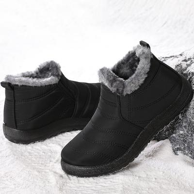 Fashion Women's Boots And Ankle Boots For Women Warm Fur Winter Boots Snow Botas Mujer Slip On Short Boot Combat Winter Shoes Women