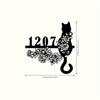 Personalisierte Metallkatze Namensschild Wandkunst Heimdekoration Outdoor Rustikales Schild Geschenk