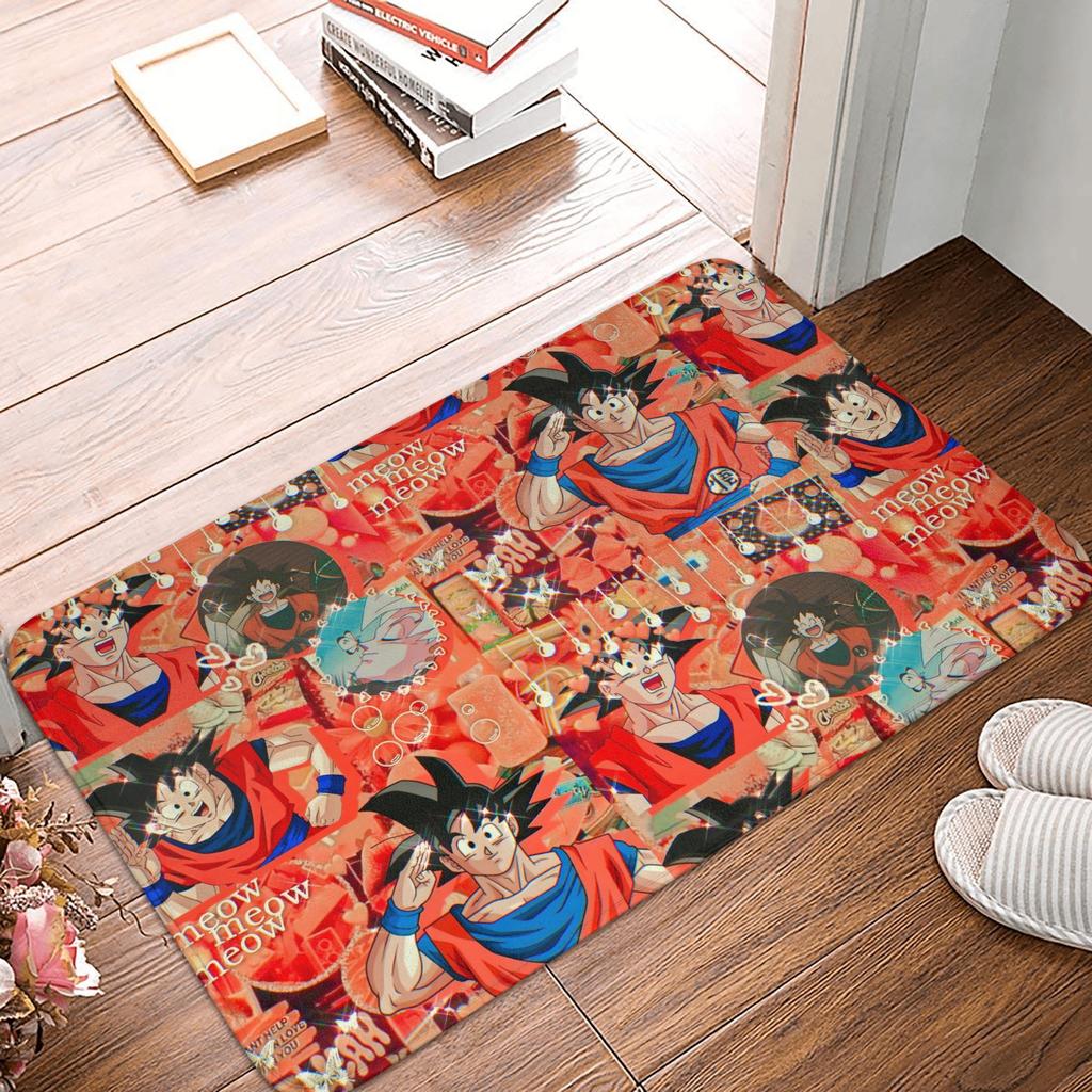 DragonBall Anime Dragon Ball Doormat Non-Slip Entrance Bath Kitchen Door Floor Mat Garage Carpet Rug