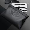 Men's Business Handheld Bag - Large Capacity Retro Leather Zipper Wallet, Fashion Clip Casual Purse for Work & Travel