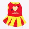 Pet Dog Cotton Summer Dress, Pet Clothes, Cotton Mini Skirt, Cheerleader Skirt