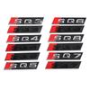 3D ABS Motorhauben Frontgrill Aufkleber ABS SQ3 SQ4 SQ5 SQ6 SQ7 SQ8 Emblem Dekoration für 9s A4 B5 B6 B7 B8 A3 A6 A5 A7 A8 Q3 Q7 TTs9