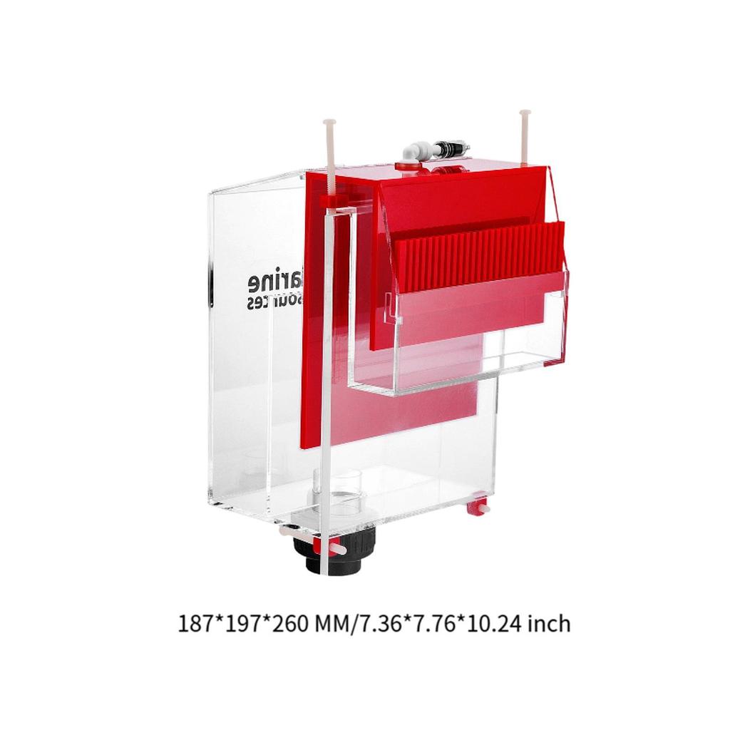 Überlaufbox Aquarium Tank Filterbox Abnehmbare Acryl-Landschaftsdekoration