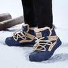 Autumn/Winter Fur-Lined Kids' Cotton Snow Boots - Warm Mid-High Top for Boys & Girls