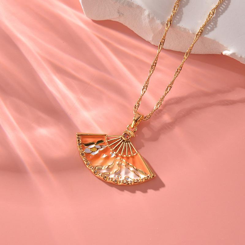 New Animation Peripheral Characters, Weapons, Folding Fan Necklaces, Accessories, Couple Gift Pendants