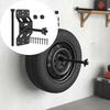 Easy Installation Enclosed Trailer Tire Bracket Heavy Duty Spare Tire Holder  For House Garage