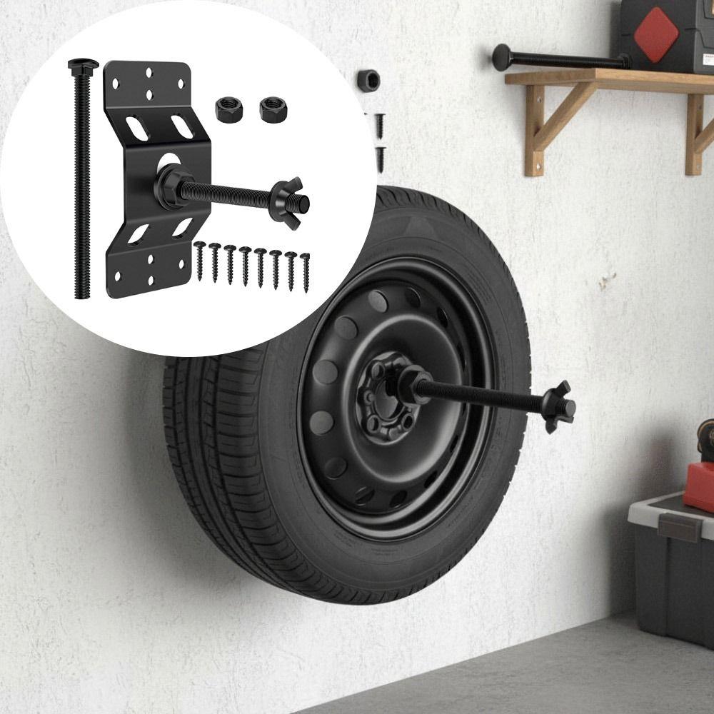 Easy Installation Enclosed Trailer Tire Bracket Heavy Duty Spare Tire Holder  For House Garage