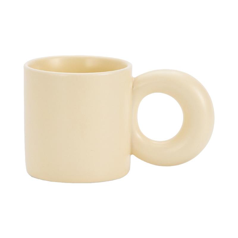 Creative Macaron Candy Color Ceramic Mug Mug Home Office Couple Coffee Mug Gift Mug Souvenir