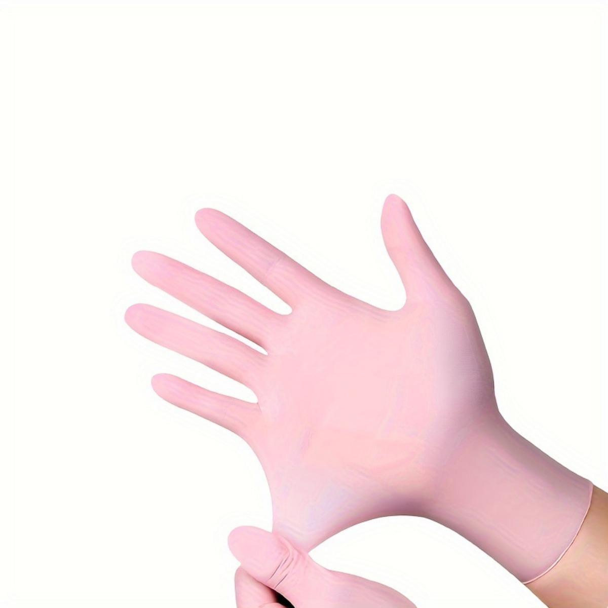 

Одноразовые, Композитные, Нитриловые перчатки, Резиновые, Высокоэластичные, Защитные, Перчатки для пищевой промышленности, Рабочие перчатки, Перчатки для уборки L-10PC розовый