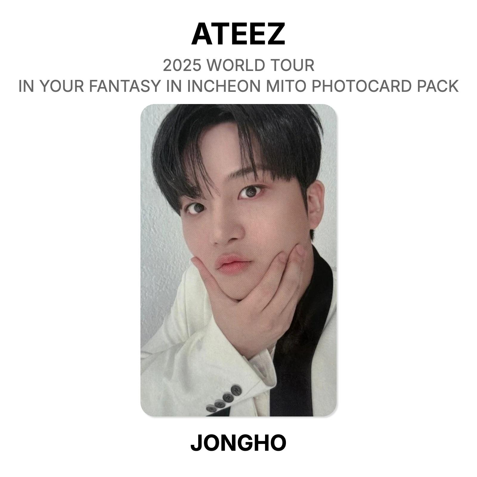 ATEEZ 2025 WORLD TOUR IN YOUR FANTASY IN INCHEON MITO PHOTOCARD PACK Official Photocard JONGHO