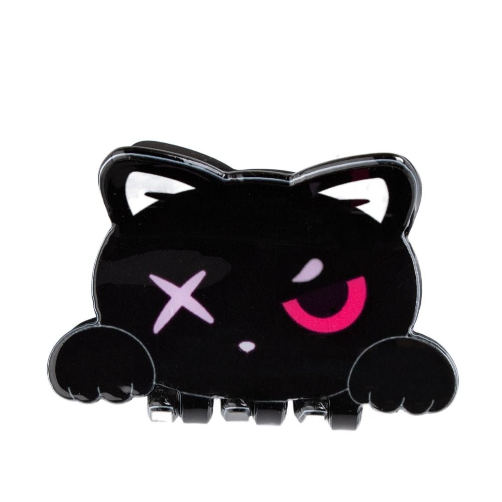 Creative Evil Face Cat Hair Claw Cartoon Acrylic Animals Shark Clip Funny Mid Size Cartoon Hair Clips Party