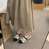 Flat bottom square head French Mary Jane women's shoes 2025 new small fragrant wind ballet single shoes women