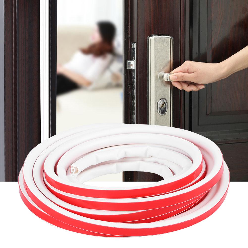 9x8MM 6M Silicone DShaped AntiTheft Door Sealing Strip Window Strip Household Supplies