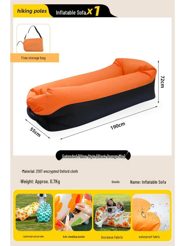Aufblasbares Outdoor-Camping-Sofa-Stuhl - Tragbare Luftlounge für Festivals & Picknicks