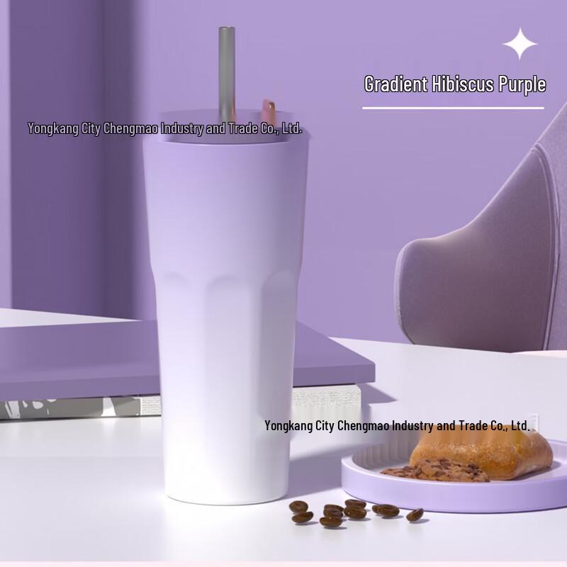 ZISIZ Stainless Steel Portable Insulated Straw Water Bottle