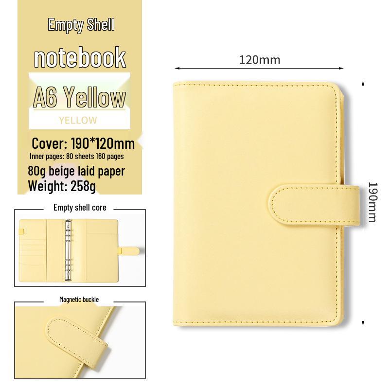 Korean-Style A6 Cute Loose-Leaf Notebook & Multifuntional Diary
