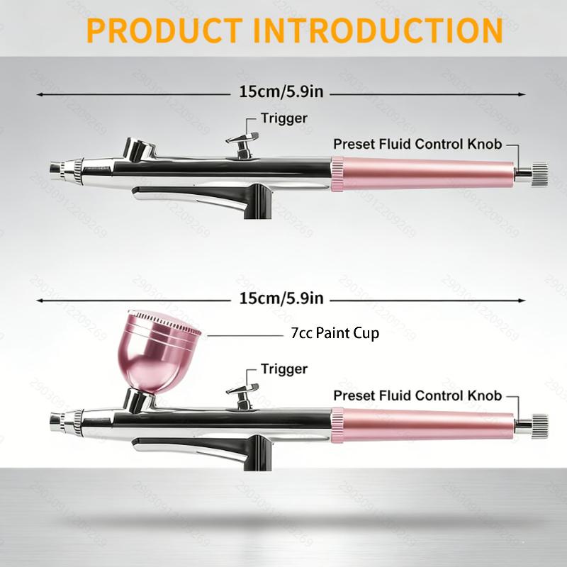 Cordless Airbrush Pen 0.3mm Nozzle Fine Atomization Oxygen Injection Tool for Skincare On The Go